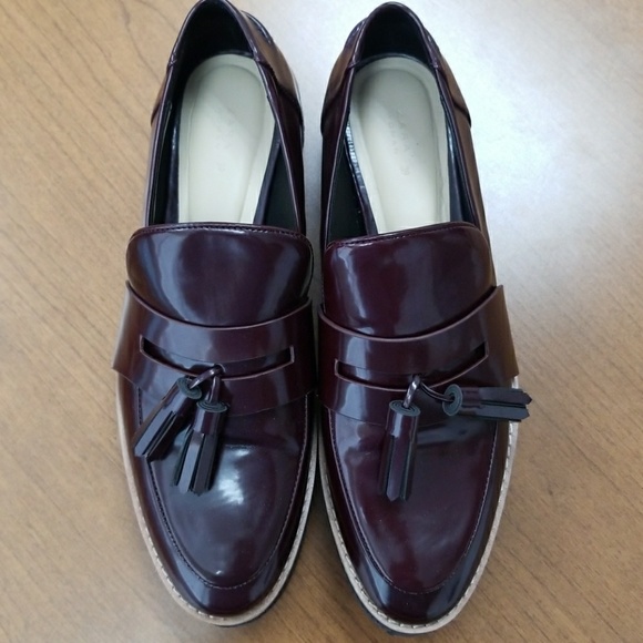 platform tassel loafers